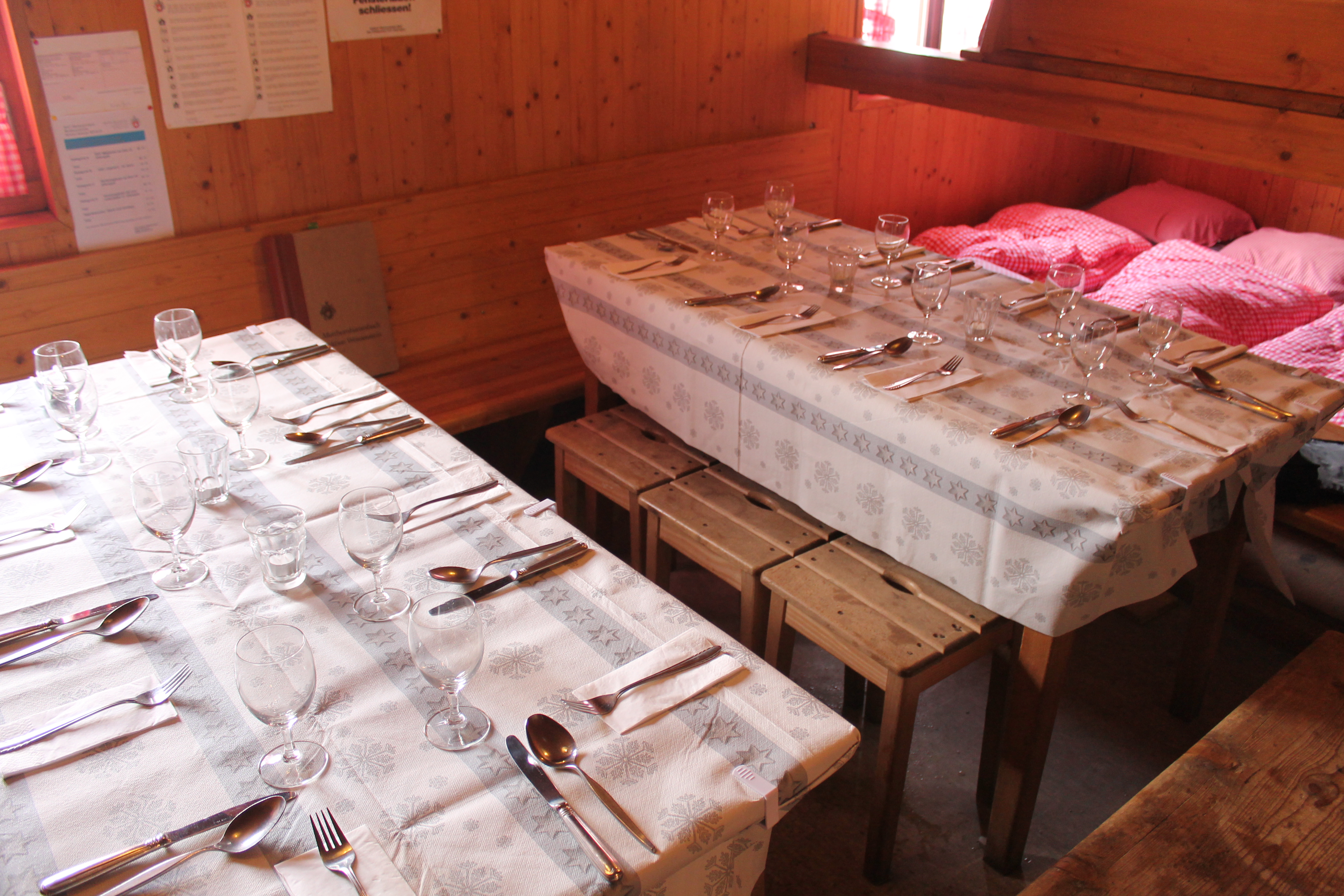 Candlelit hall, one table, centuries of stone.